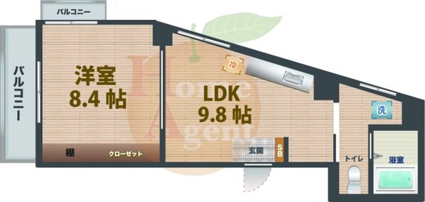 新高円寺駅 徒歩1分 4階の物件間取画像